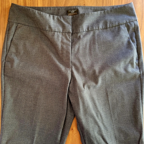 Ann Taylor Factory Signature Gray Straight Leg Trousers - Picture 1 of 8